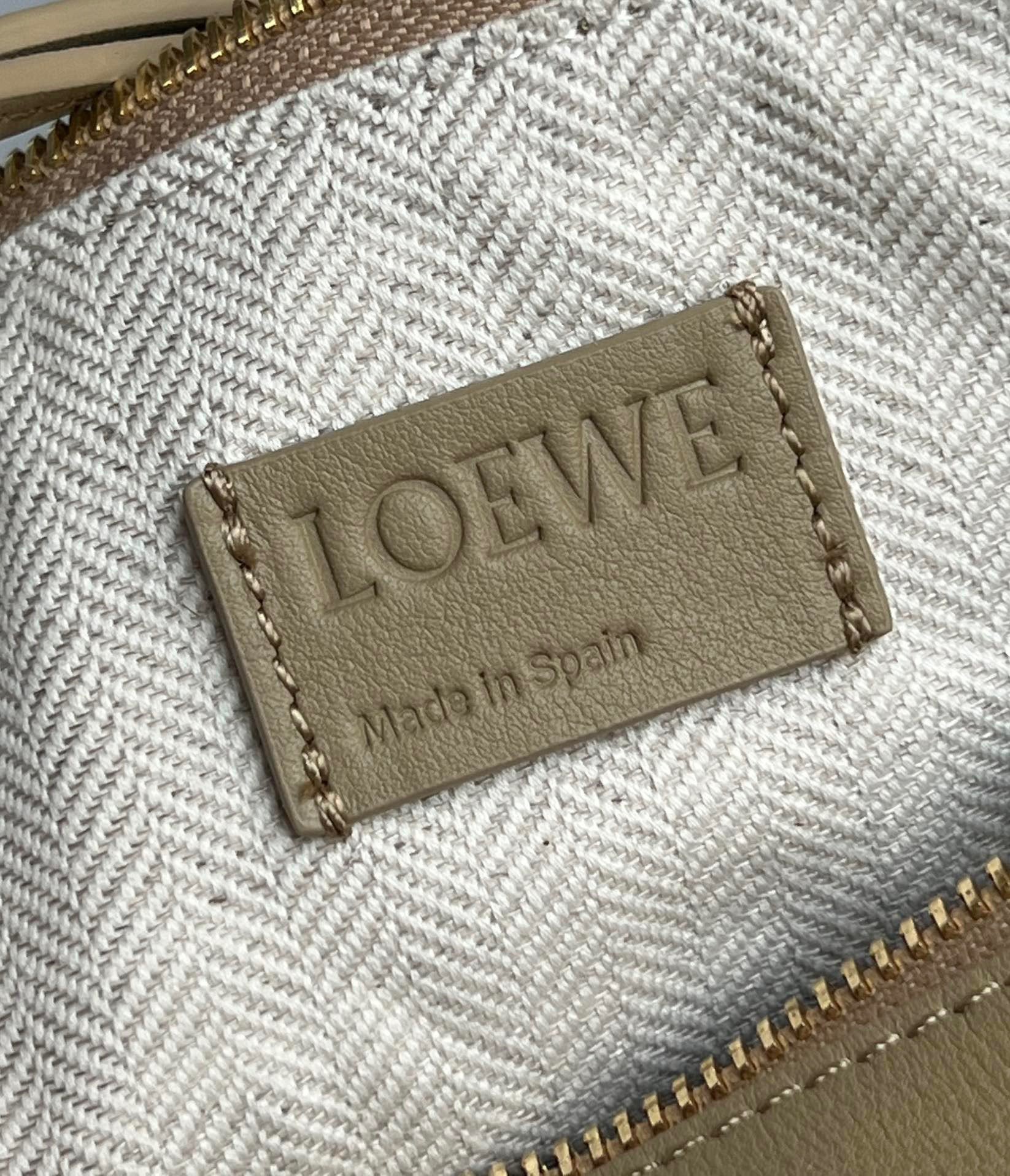 Loewe Mini Hammock Hobo Bag in Clay Green Calfskin