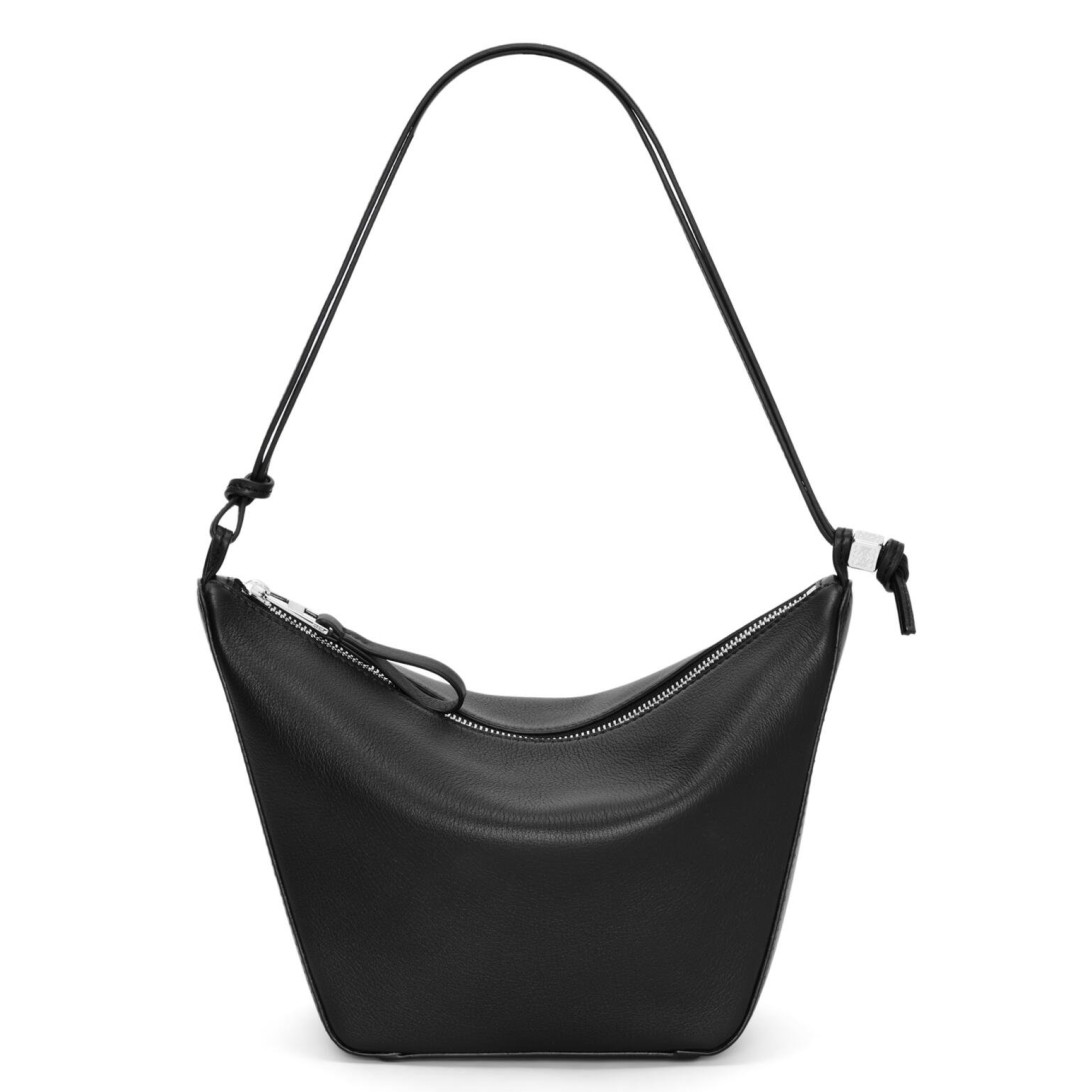 Loewe Mini Hammock Hobo Bag in Black Calfskin