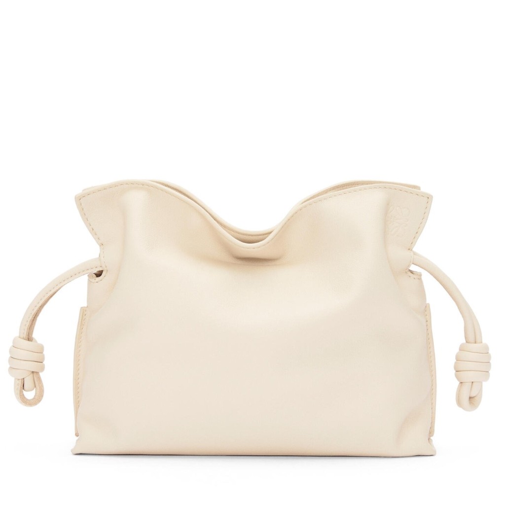 Loewe Mini Flamenco Clutch Bag In Angora Calfskin