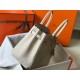 Hermes Birkin 30 Bag in Beton Clemence Leather with GHW