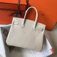 Hermes Birkin 30 Bag in Beton Clemence Leather with GHW