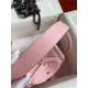 Hermes Lindy 26 Handmade Bag In Rose Sakura Clemence Leather