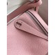 Hermes Lindy 26 Handmade Bag In Rose Sakura Clemence Leather