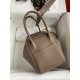 Hermes Lindy 26 Handmade Bag In Taupe Clemence Leather