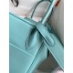 Hermes Lindy 26 Handmade Bag In Blue Atoll Swift Calfskin