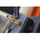 Hermes Birkin 30 Bag in Navy Blue Clemence Leather with GHW