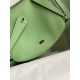 Hermes Lindy 26 Handmade Bag In Vert Cypres Swift Calfskin