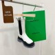 Bottega Veneta BV Tire Chelsea Boots In White Calfskin