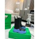 Bottega Veneta BV Tire Chelsea Boots with Blue Outsole