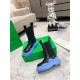 Bottega Veneta BV Tire Chelsea Boots with Blue Outsole