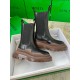 Bottega Veneta BV Tire Chelsea Boots with Brown Outsole