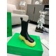 Bottega Veneta BV Tire Chelsea Boots with Yellow Outsole