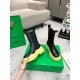 Bottega Veneta BV Tire Chelsea Boots with Yellow Outsole