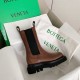 Bottega Veneta BV Lug Chelsea Boots In Brown Calfskin