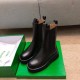 Bottega Veneta BV Lug Chelsea Boots In Black Calfskin