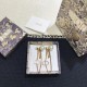 Dior Tribales CD Earrings In Antique Gold-Finish Metal and Pearls