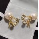 Dior Tribales Earrings In Gold Metal Pearls and Crystals