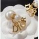 Dior Tribales Earrings In Gold Metal Pearls and Crystals