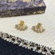 Dior Tribales Earrings In Gold Metal Pearls and Crystals