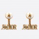 Dior J'Adior Earrings In Antique Gold Metal and Pearls