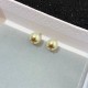 Dior J'Adior Earrings In Antique Gold Metal and Pearls