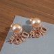 Dior Tribales Earrings In Rose Gold Metal Pearls and Crystals