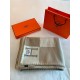 Hermes H Drapeau Blanket in Naturel and Grege Cashmere