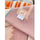 Hermes Avalon Epopee Blanket in Mandarine Wool and Cashmere