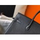 Hermes Birkin 30 Bag in Black Clemence Leather with PHW