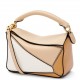 Loewe Puzzle Mini Bag In White/Warm Desert Calfskin