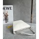 Loewe Mini Hammock Hobo Bag in White Calfskin