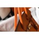 Hermes Birkin 30 Bag in Orange Clemence Leather with GHW