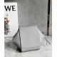 Loewe Compact Hammock Bag in Pearl Grey Grained Calfskin