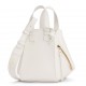 Loewe Compact Hammock Bag in White Satin Calfskin