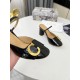 Dior C'est Slingback Pumps 80MM in Black Patent Calfskin