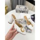 Dior C'est Slingback Pumps 80MM in White Patent Calfskin