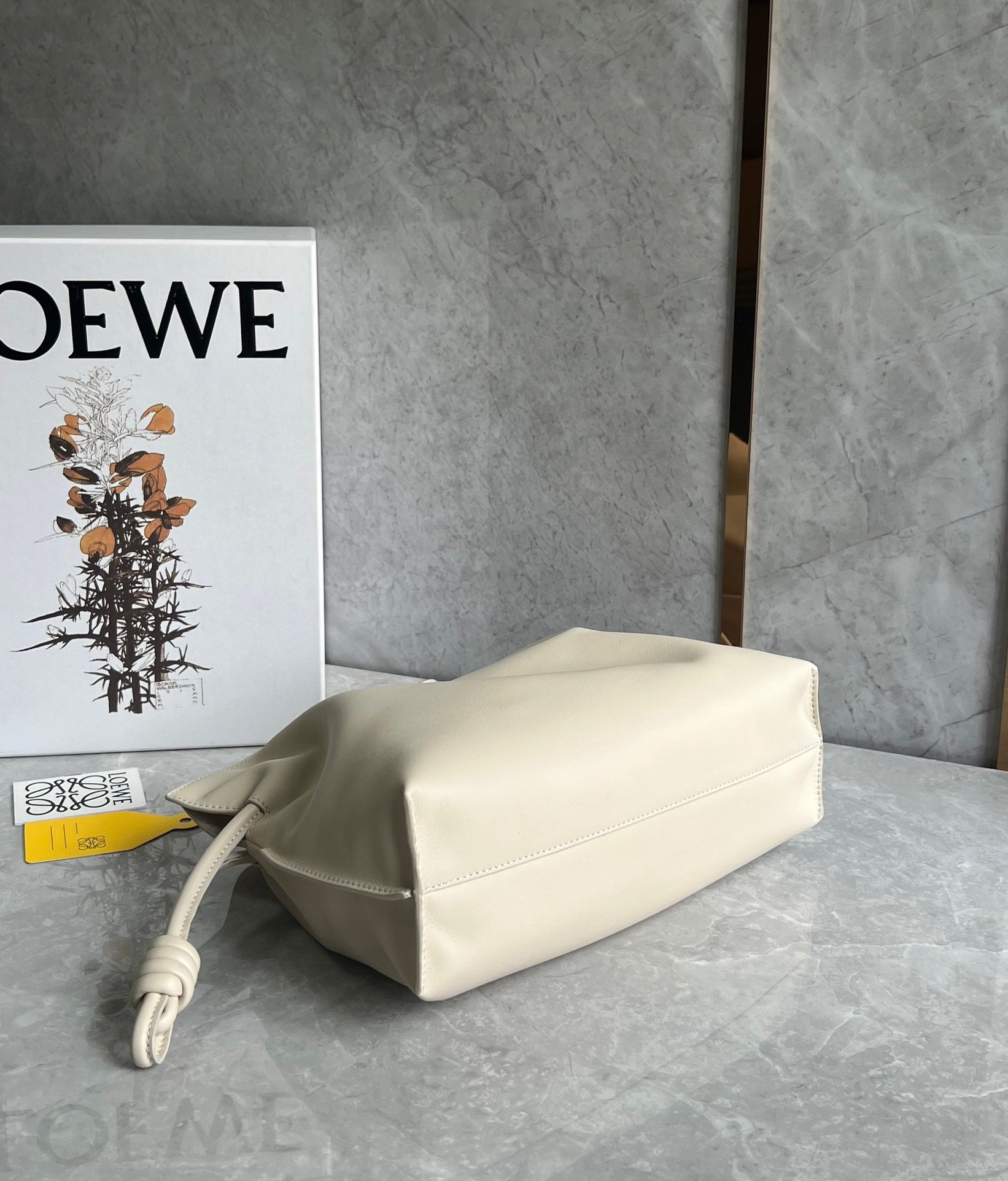 Loewe Flamenco Clutch Bag In Angora Calfskin