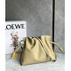 Loewe Flamenco Clutch Bag In Clay Green Calfskin