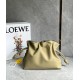 Loewe Flamenco Clutch Bag In Clay Green Calfskin