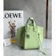 Loewe Compact Hammock Bag in Lime Green Satin Calfskin