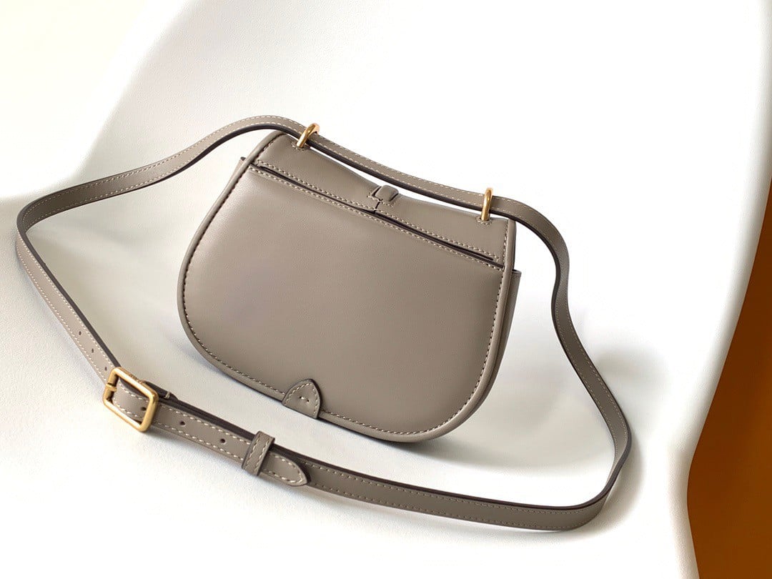 Fendi C’mon Small Bag in Grey Calfskin