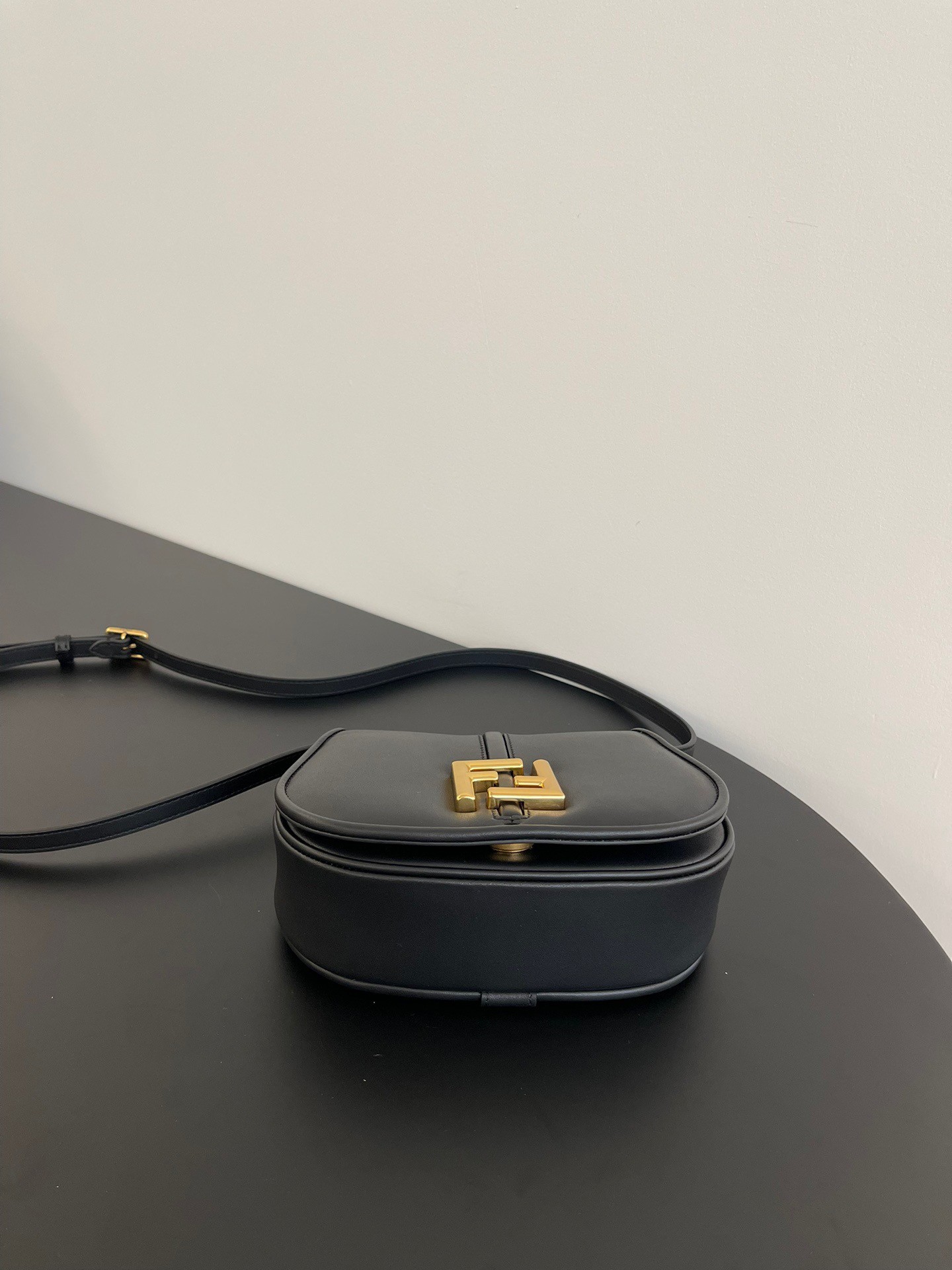 Fendi C’mon Small Bag in Black Calfskin