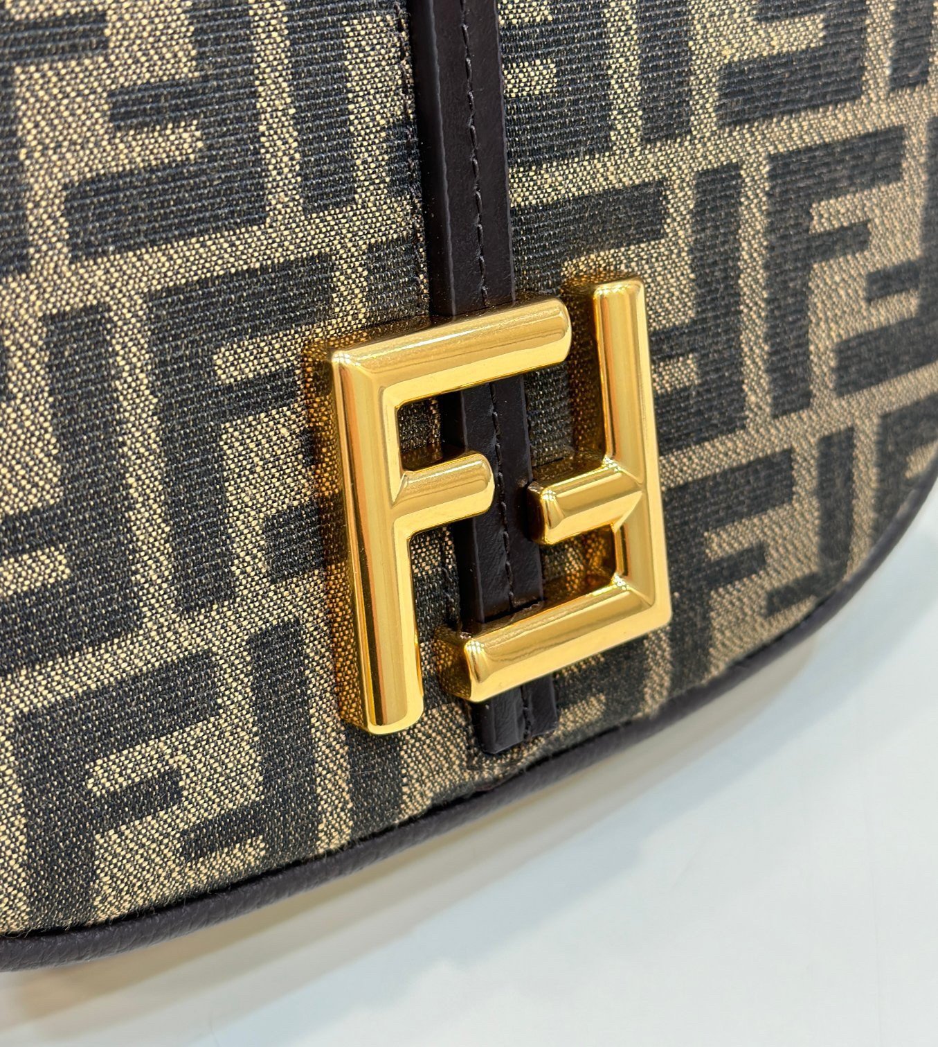 Fendi C’mon Small Bag in FF Jacquard Fabric