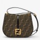 Fendi C’mon Medium Bag in FF Jacquard Fabric and Leather