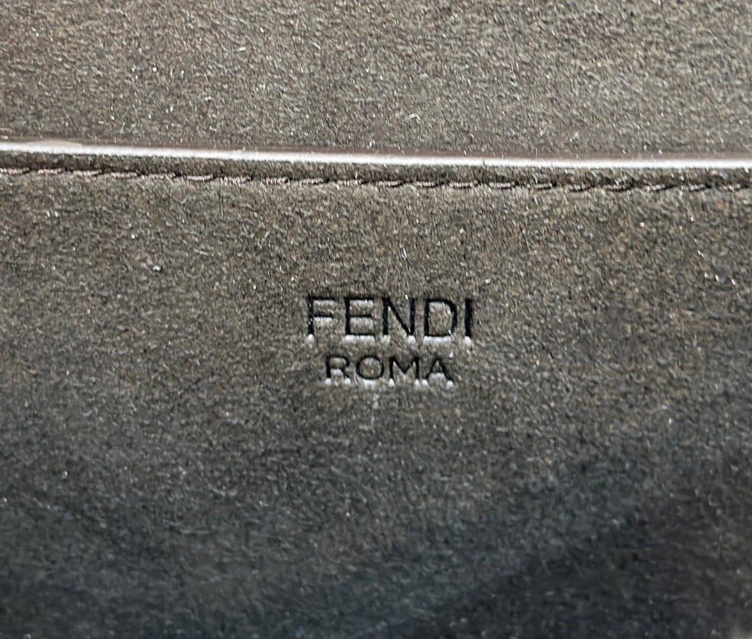 Fendi C’mon Medium Bag in FF Jacquard Fabric and Leather