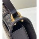 Fendi C’mon Medium Bag in FF Jacquard Fabric and Leather