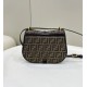 Fendi C’mon Medium Bag in FF Jacquard Fabric and Leather