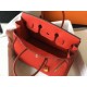 Hermes Birkin 30 Bag in Red Clemence Leather with GHW