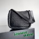 Bottega Veneta Cobble Small Bag in Black Intrecciato Leather