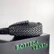 Bottega Veneta Cobble Small Bag in Black Intrecciato Leather